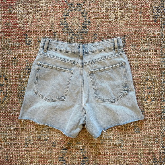 Zara Distressed High Rise Shorts - Picture 8 of 11